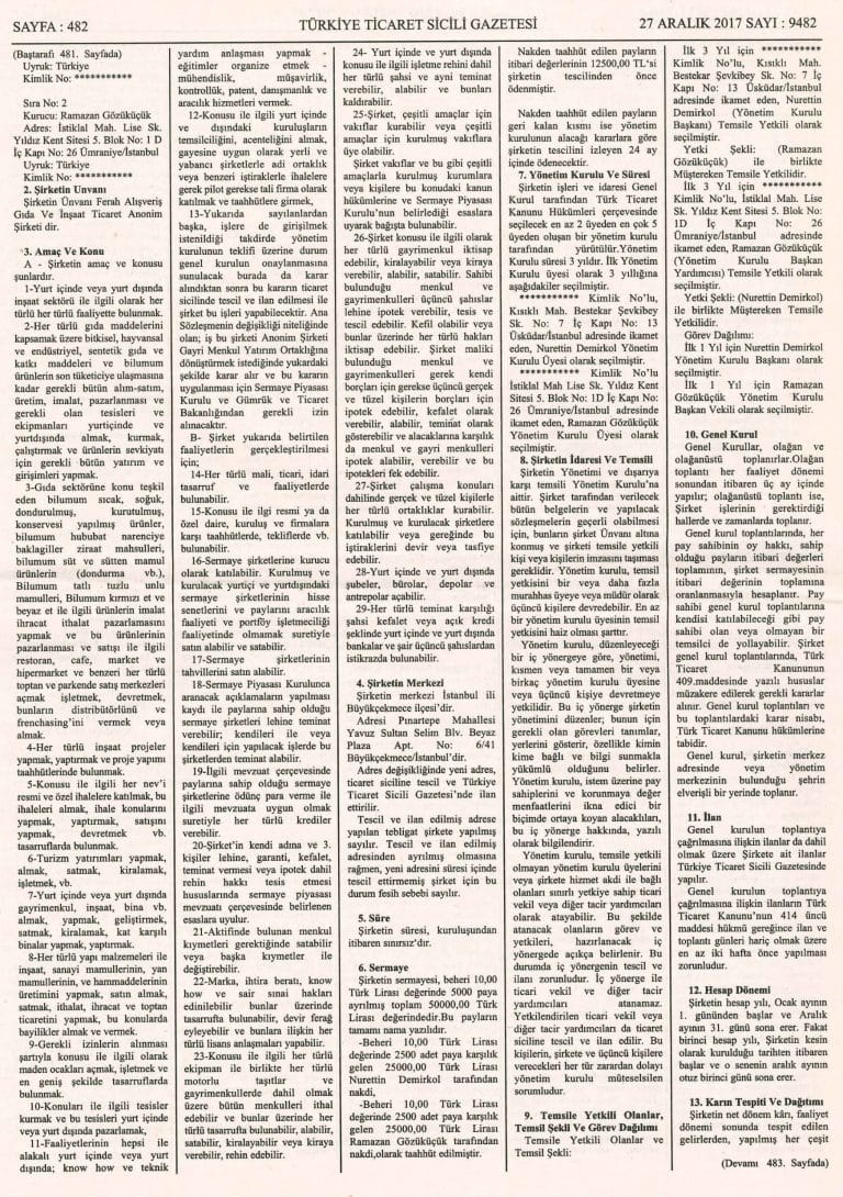 ferah gida ticaret sicil gazetesi 02